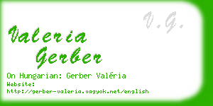 valeria gerber business card